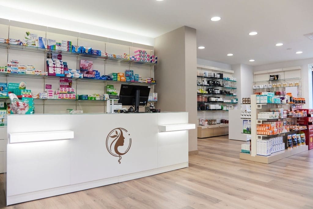 Progetto di arredo per Farmacia Nais